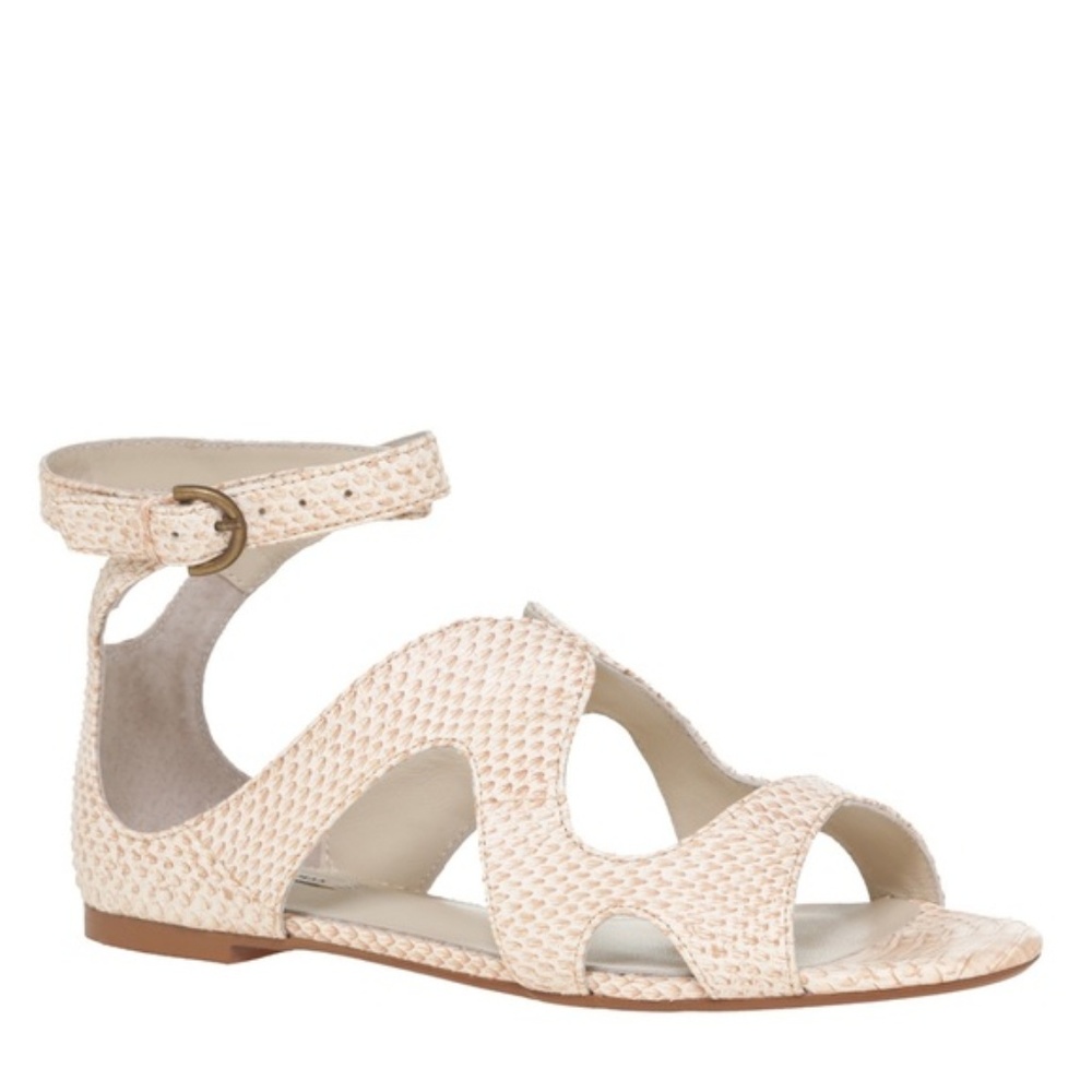 Leon Max Pink Snakeskin Sandals 7 - Picture 1 of 8